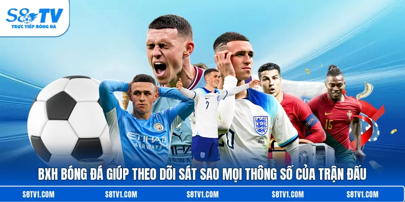 BXH Bóng Đá S8TV - Cập Nhật Thứ Hạng Các Giải Đấu Hàng Đầu